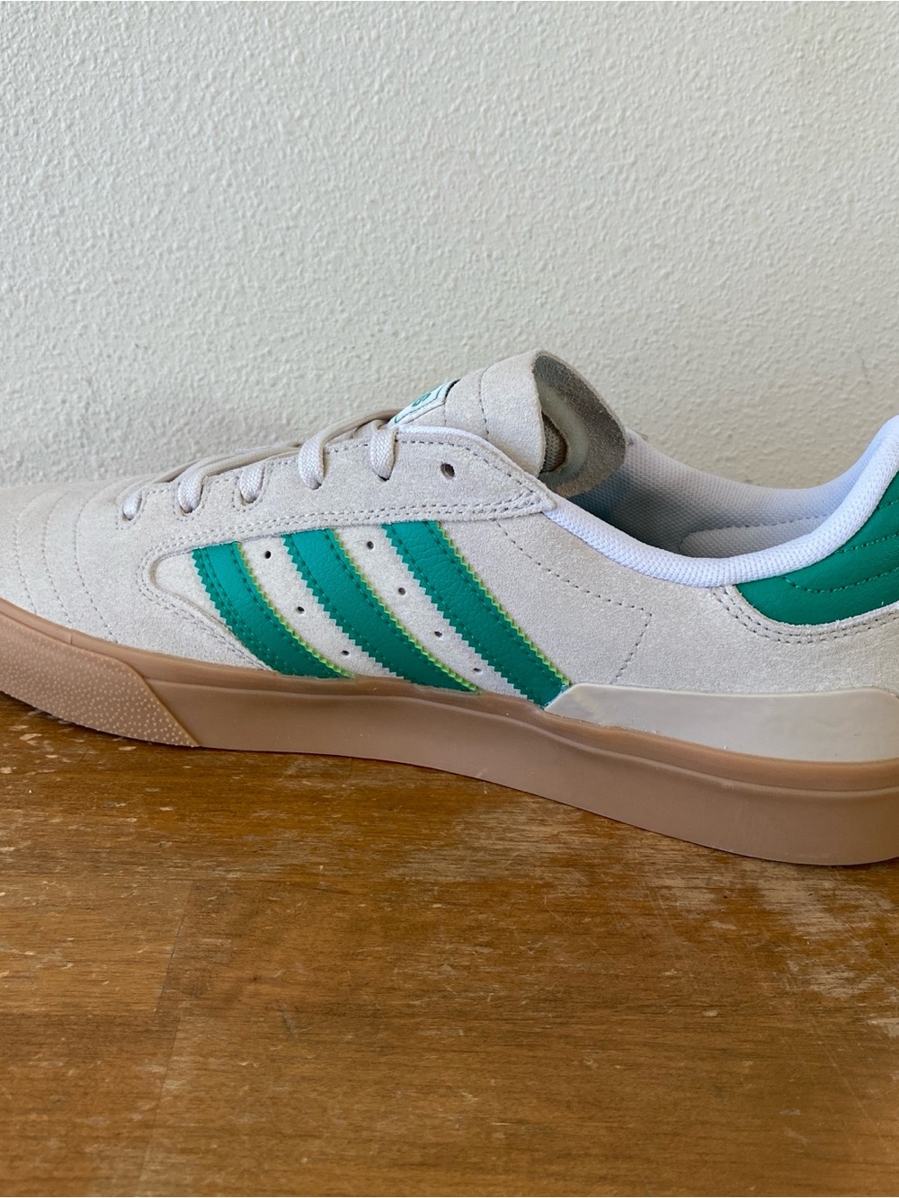 Adidas Busenitz Vulc II Sand Suede Green Beige Khaki Skateboarding - Size 10 - Picture 10 of 14